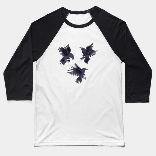 Ravens Baseball T-Shirt by ACDesigns